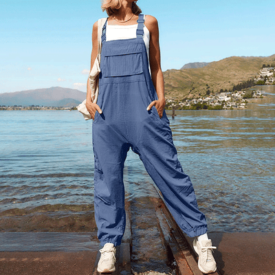 Salopette Femme Bleue Lavande