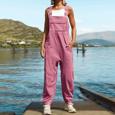 Salopette Rose Pastel