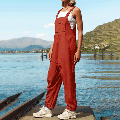 Salopette Rouge pour Femme