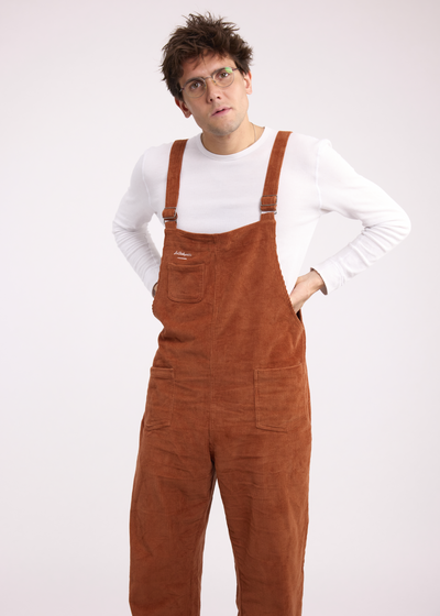 Salopette Velours Marron Homme