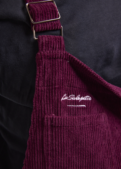 Salopette Velours avec Bretelles Ajustables