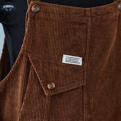 Salopette à Bavette en Velours