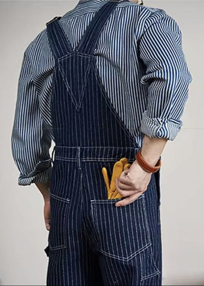 Salopette Denim Rayures