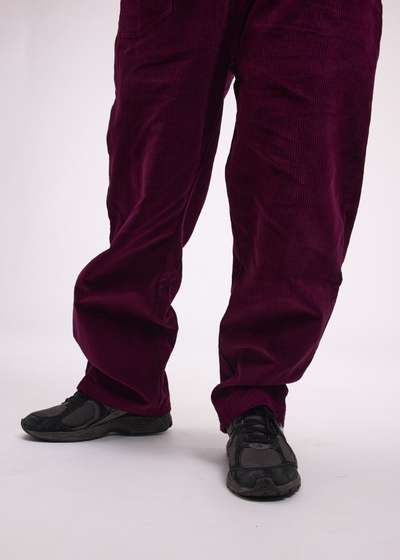 Salopette Pantalon Velours Bordeaux