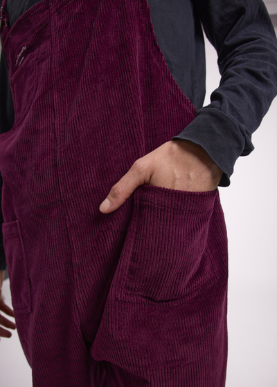 Salopette Velours Pourpre