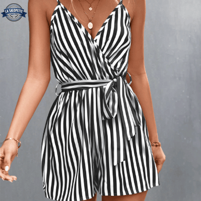 Combishort Rayures Verticales face avant