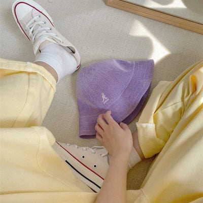 牛仔背带裤<br>淡黄色