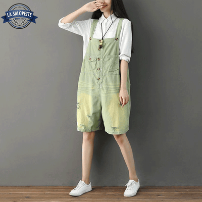 Salopette Short Verte