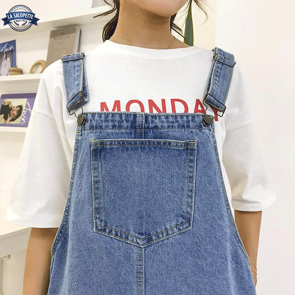 Salopette jupe en clearance jean femme