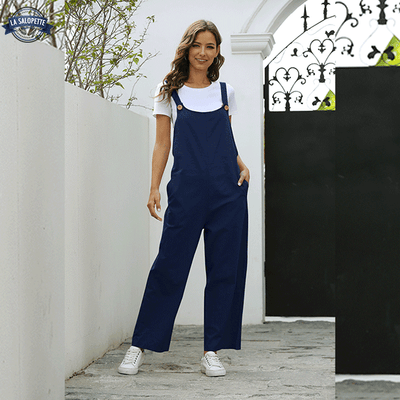 Robe Salopette Bleue Foncée