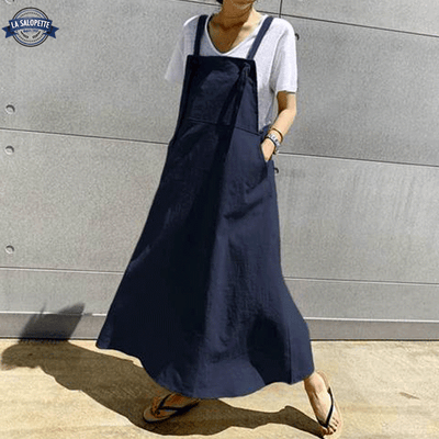 Robe Salopette Bleue Marine