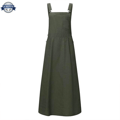 Robe Salopette Verte Hiver
