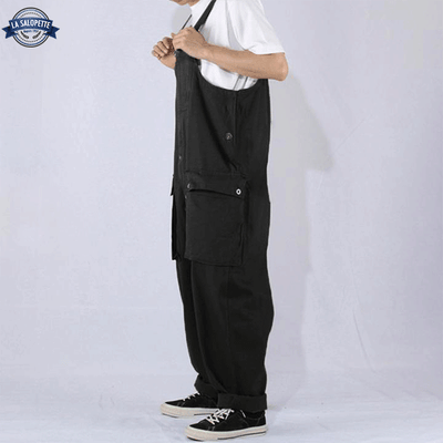 Work Overalls<br> Black Men Trousers