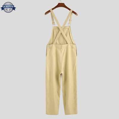 Salopette Denim Beige