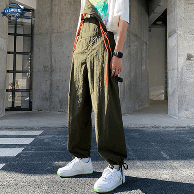 Salopette en Tissu à Lacet