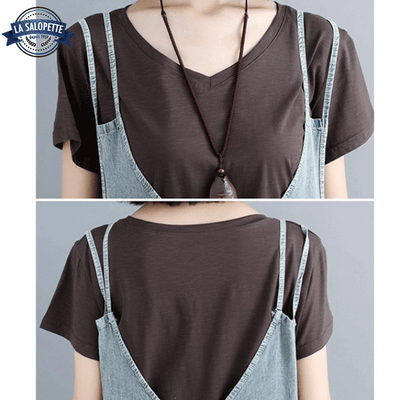 Salopette Jean Trouée