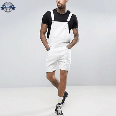 Salopette Short Blanche Homme