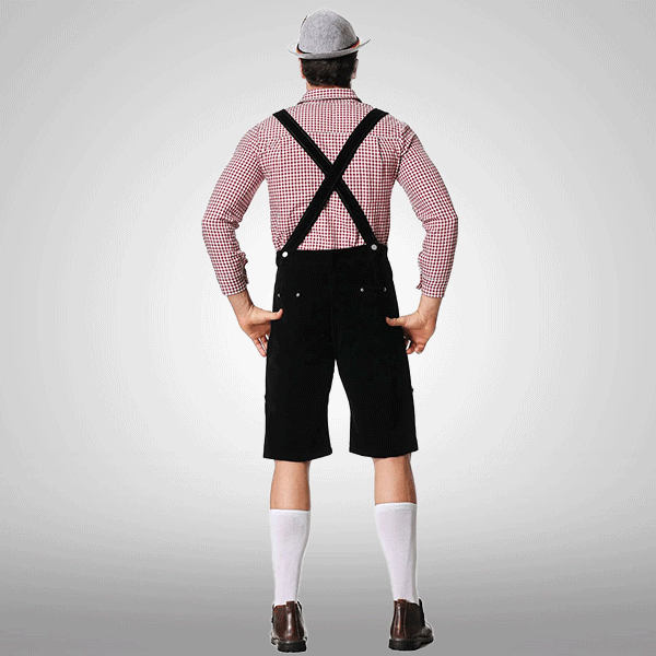 Schwarze Lederhose Bierfest
