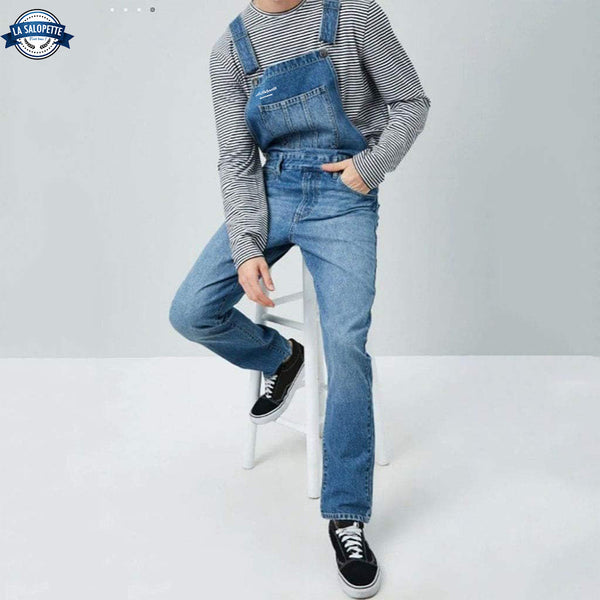 Salopette Jean<br> Bleue Homme Denim
