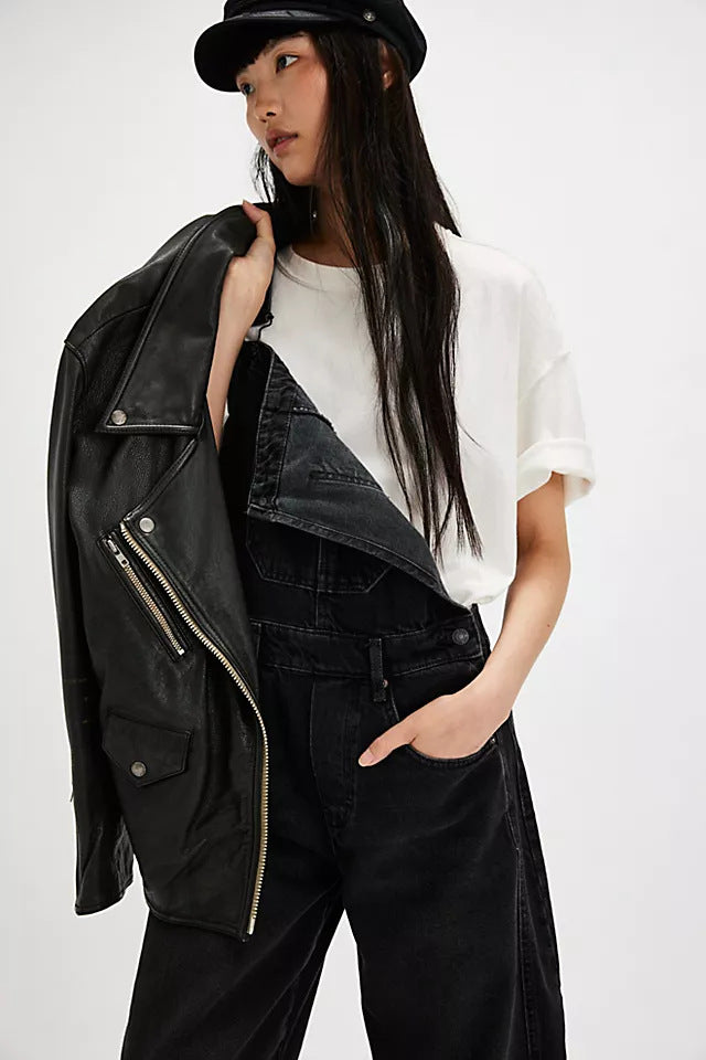 Salopette Denim Noir Soot