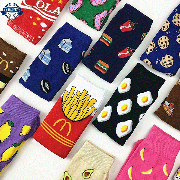Chaussettes Fantaisie Cuisine Tomate – Taille 36-39, Bleu, Décontracté, Neuf Sans étiquette