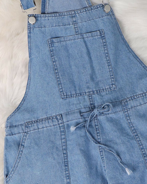 Hellblau Jeans- Latzhose Dalia