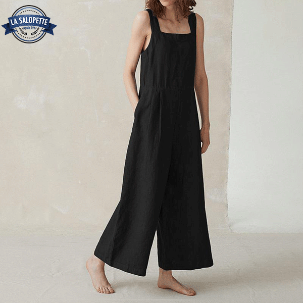 Kleid Latzhose Weite Hose Schwarz