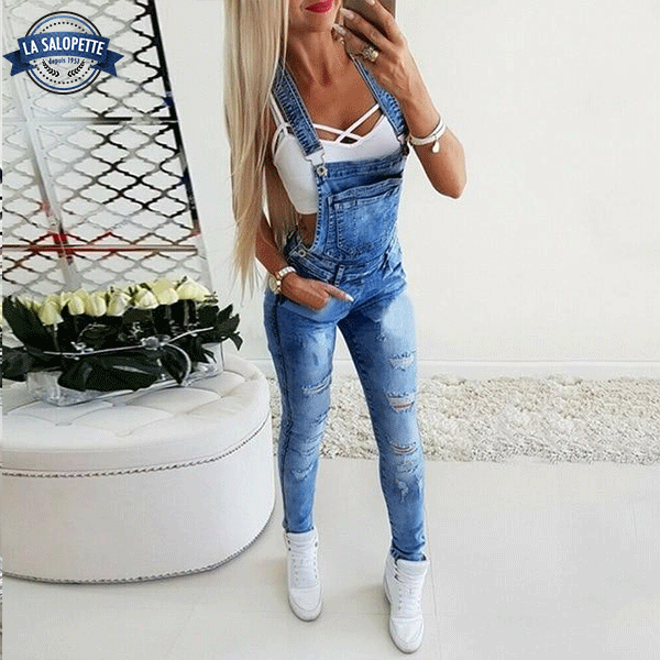 Salopette en Jean<br> Slim Oia