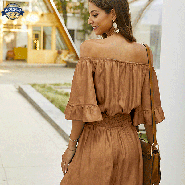 Combishort Bustier Marron