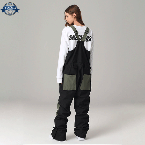 Ski Latzhose Schwarz Spider