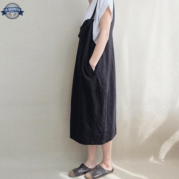 Kleid Latzhose Schürze Black Moon