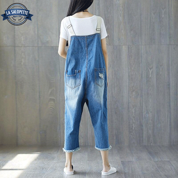 Salopette en Jean<br> Pantacourt Himeji