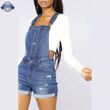 Overall Shorts<br> i Jean Azure