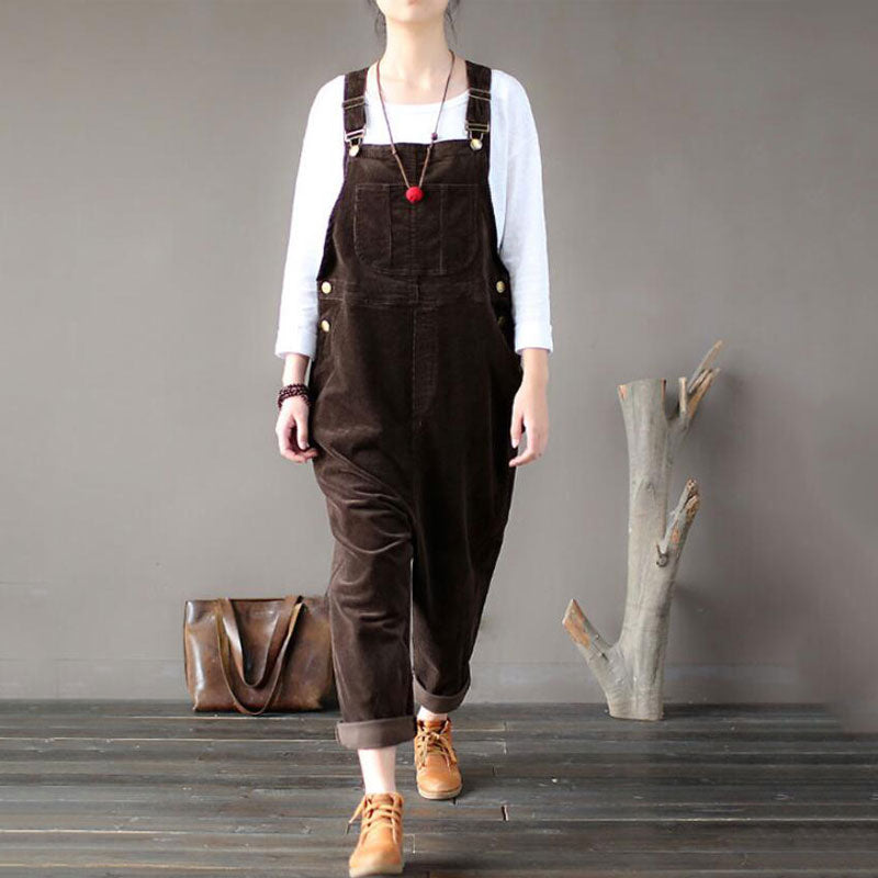 Salopette Vintage<br> Velours Café
