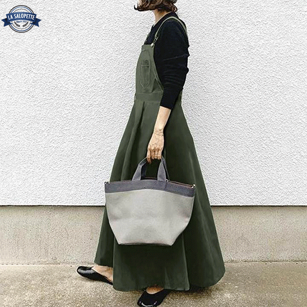 Kleid Latzhose Khaki Winter Sarcelle