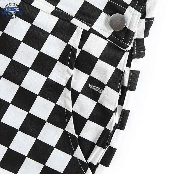 Salopette Vintage<br> à Damier Sukre