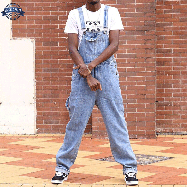 Salopette Jean<br> Bleu Clair Memphis