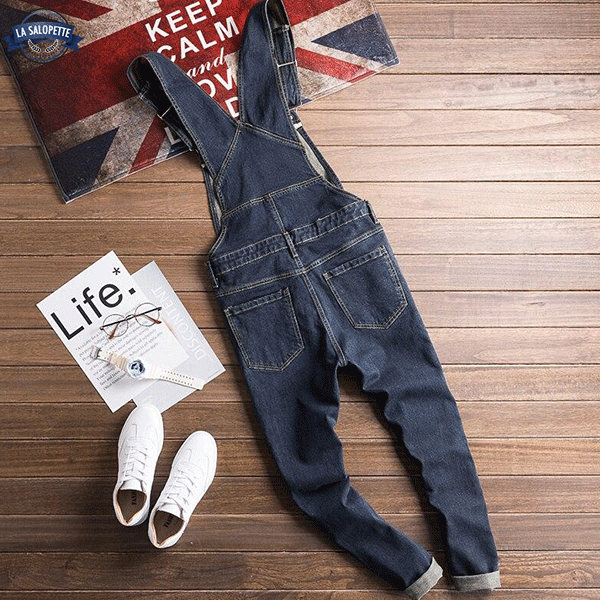 Salopette Jean<br> Bleu Foncé Farmer