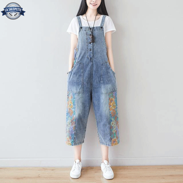 Salopette Vintage<br> Boho Fleurs Hana