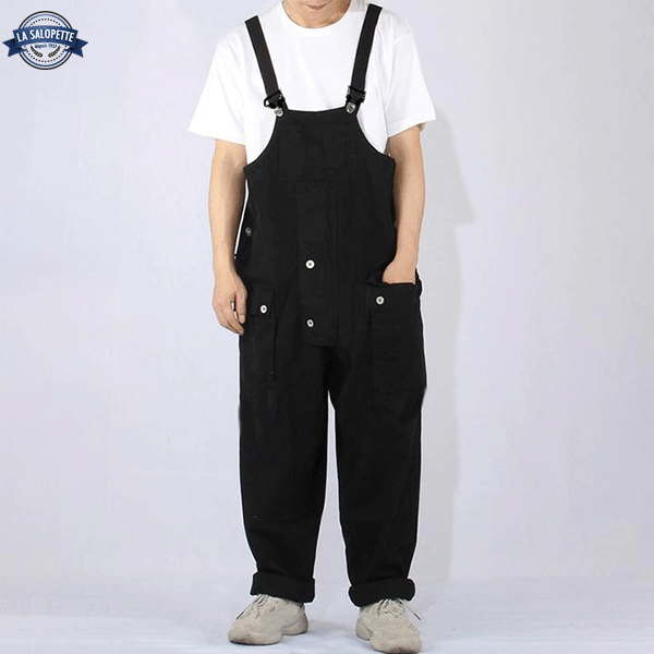 Salopette de Travail<br> Noire Homme Trousers