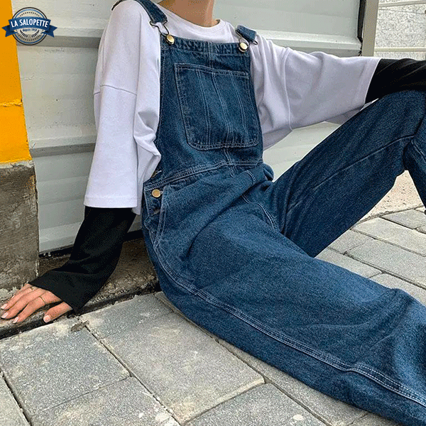 Salopette Jean<br> Grande Taille Oversize