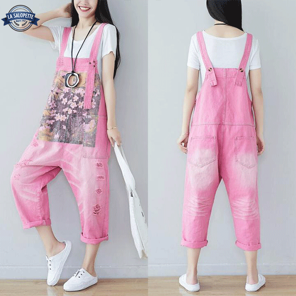 Salopette en Jean<br> Rose Matsuyama