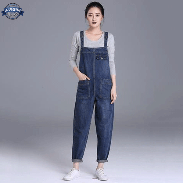 Salopette en Jean<br> Medium Blue Luna