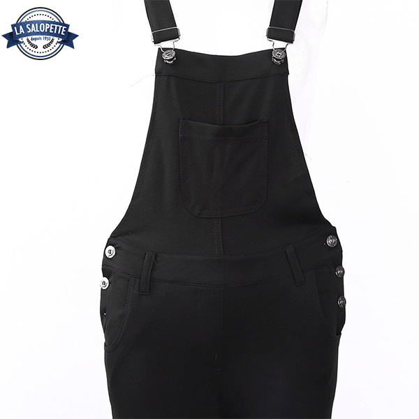 Salopette en Jean Noire