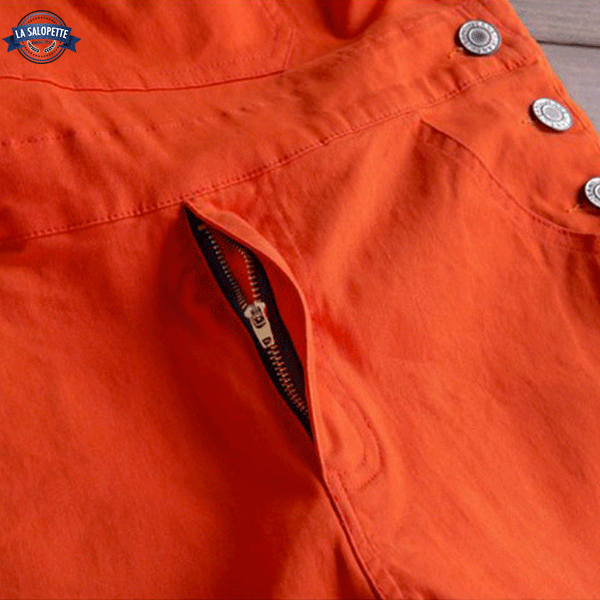 Salopette Homme Fermeture Rouge