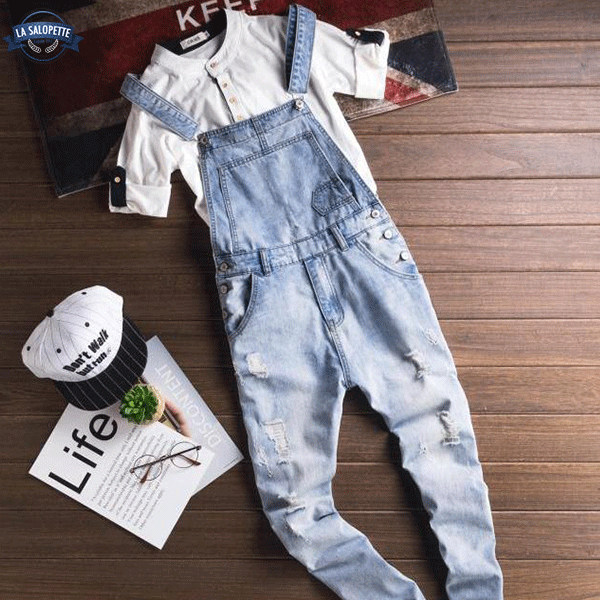 Salopette Jean <br> Homme Style Capitaine