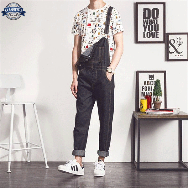 Salopette Jean <br> Homme Tendance Vintage