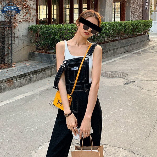 Robe En Jeans Jupe Salopette Femme Grande Taille Maxi Robe Été Vintage Robe En Denim Chic Et Élegant Jarretelles Jupe Longue Robe Avec Boutons Salopette Longue à Bretelle Sans Manche (01-Bleu, M