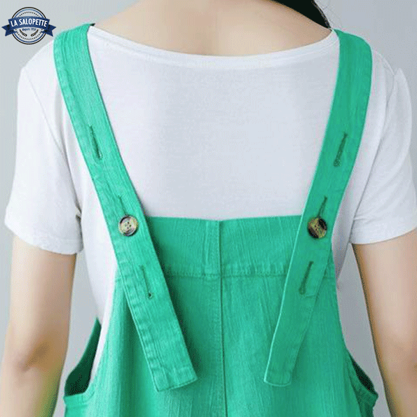 Salopette en Jean<br> Vert Kawaii