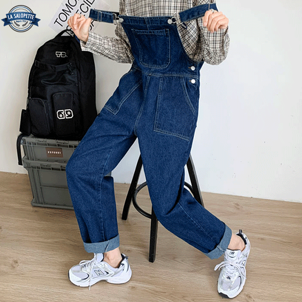 Salopette en Jean<br> Pantalon Bootcut